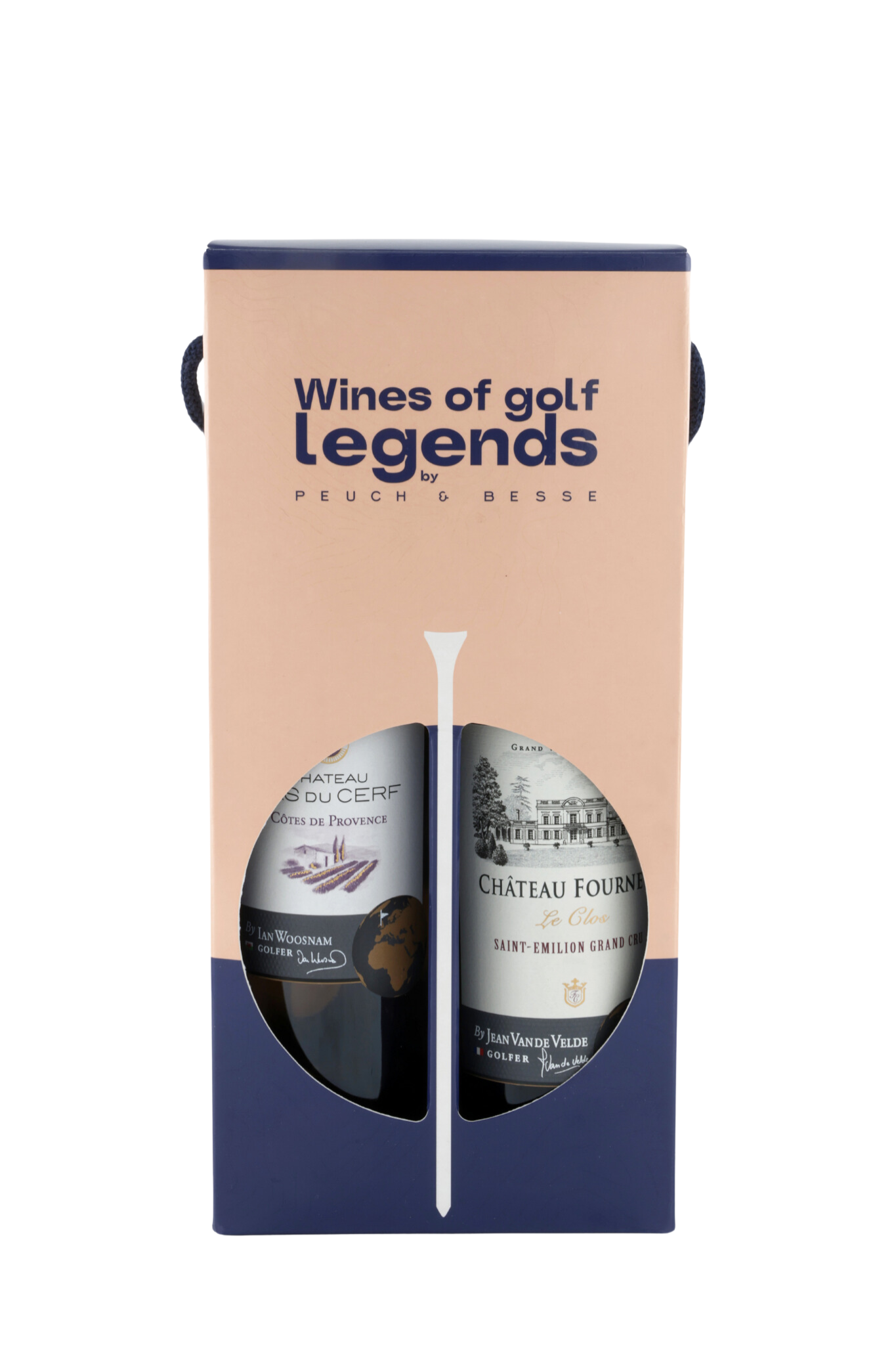 Coffret deux bouteilles Château Fourney et Château Pas du Cerf