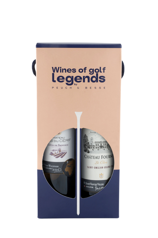 Coffret deux bouteilles Château Fourney et Château Pas du Cerf