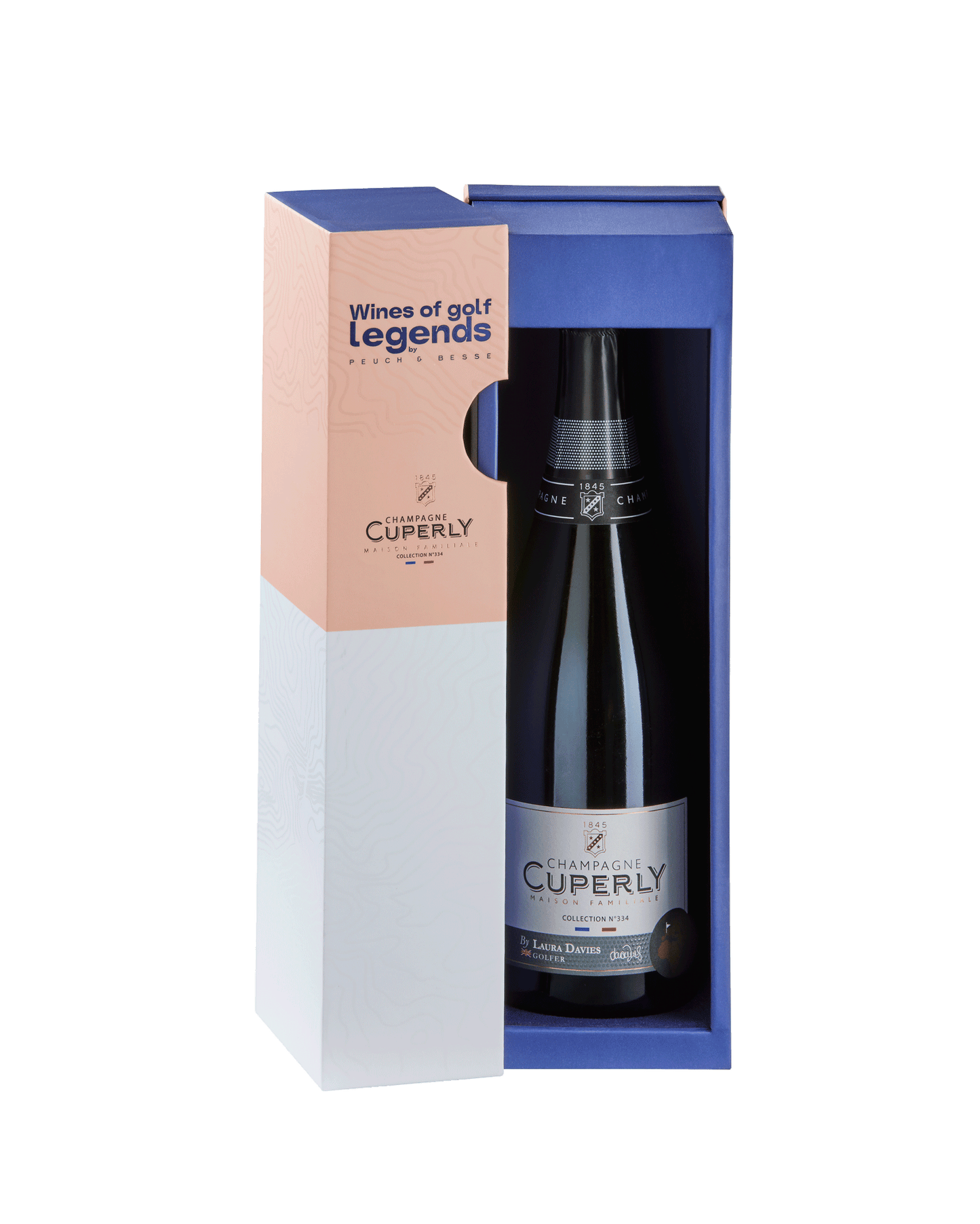 Coffret une bouteille Champagne Cuperly par Laura Davies